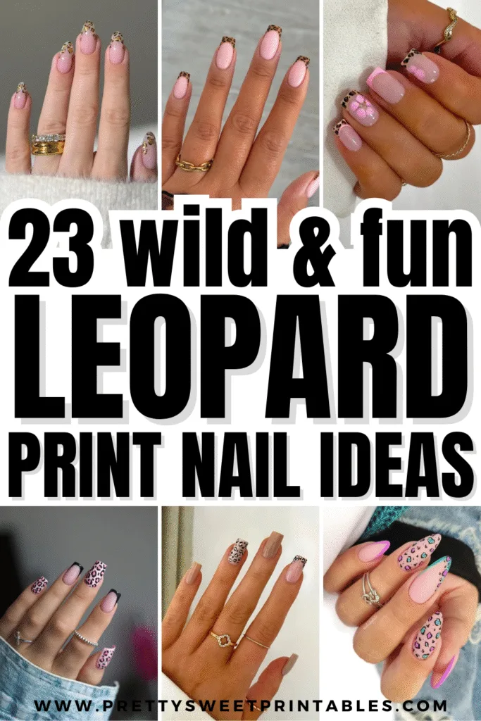 leopard print nail ideas