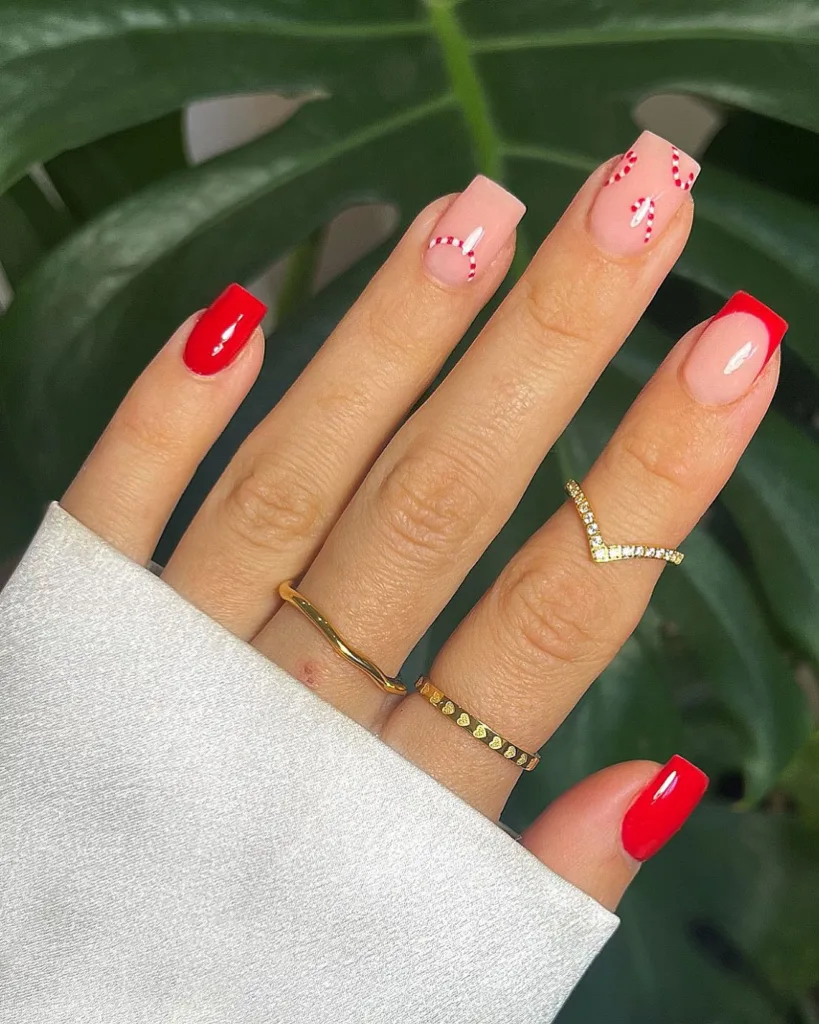 minimalist candy canes