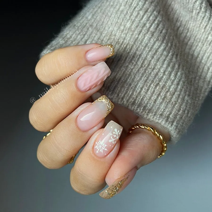 pink and gold glitter
