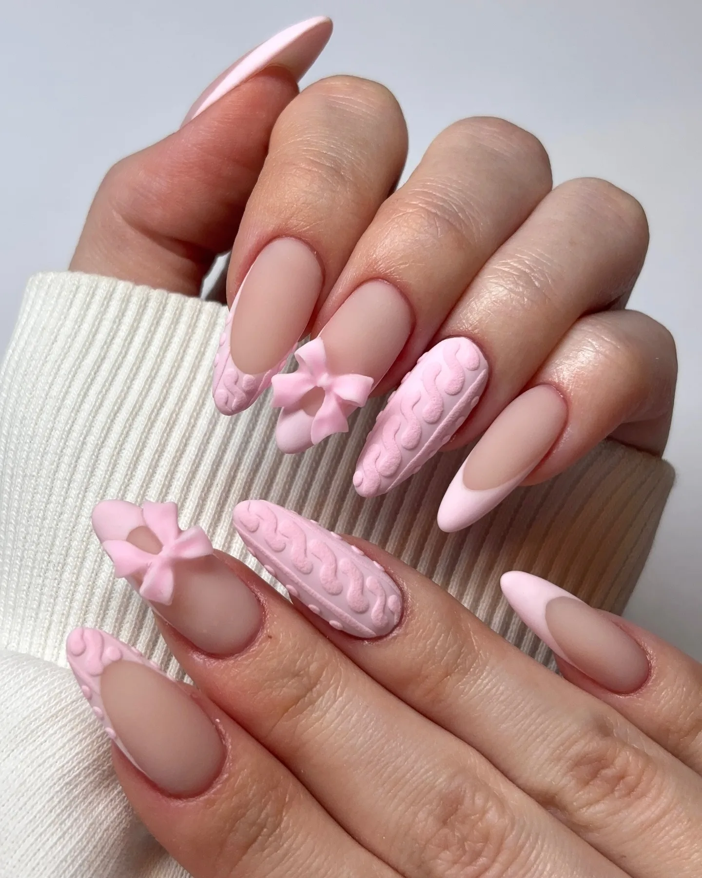 pink sweater coquette