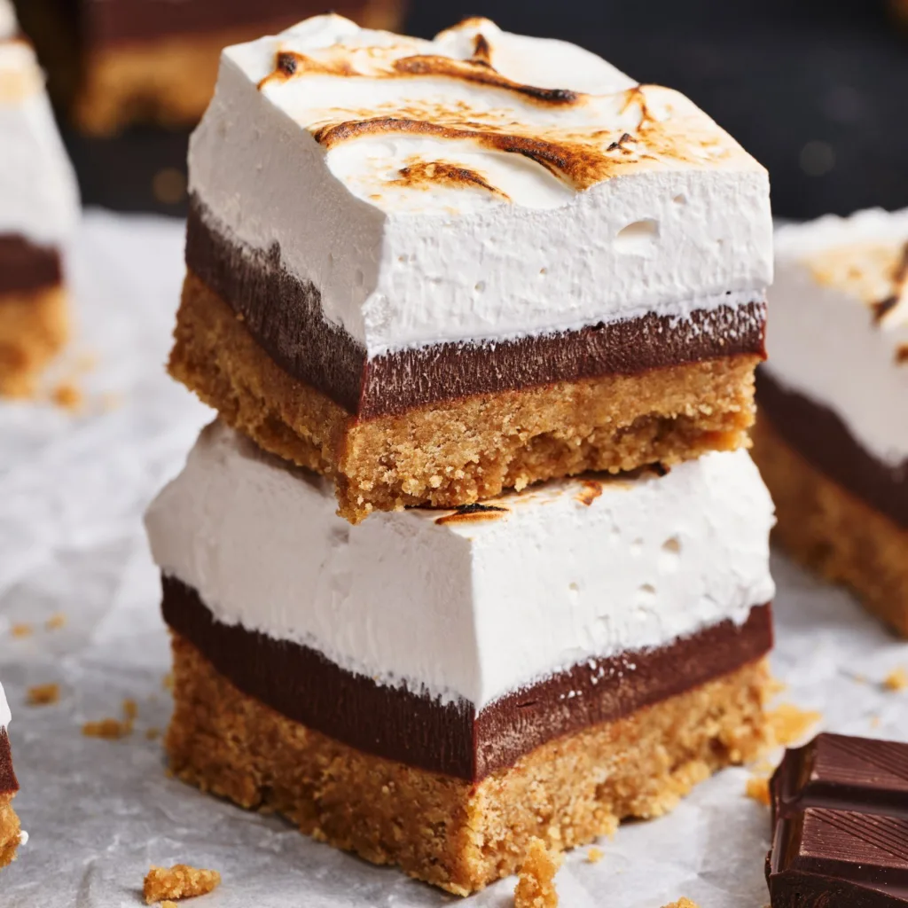s'mores fudge bars