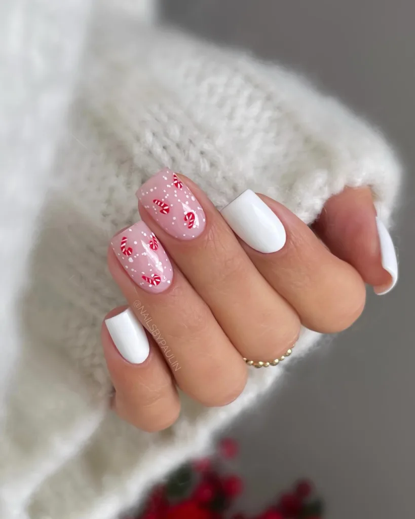 snow flakes & candy