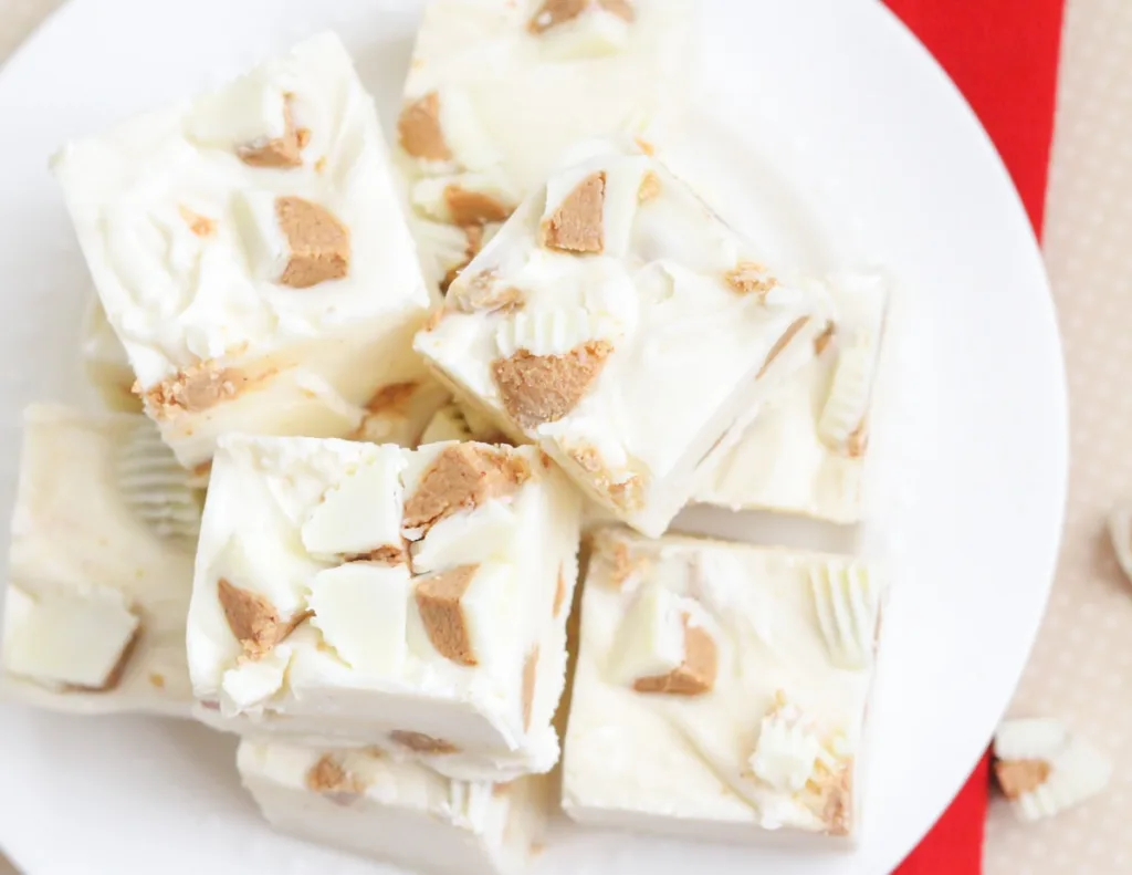white chocolate reese's fudge