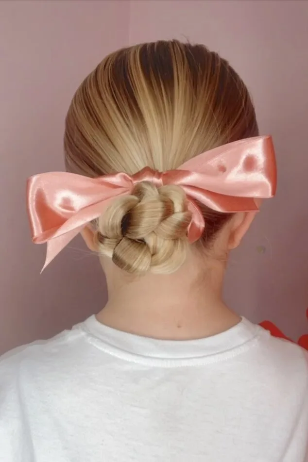 braided holiday bun