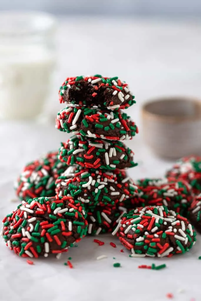 chocolate sprinkle cookies