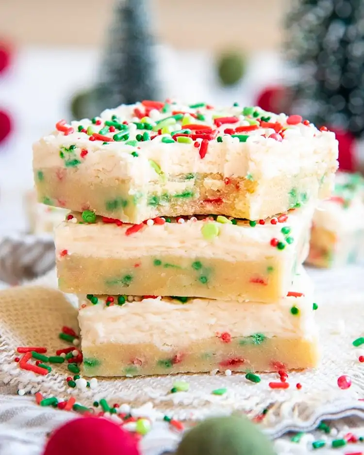 christmas sugar cookie bars