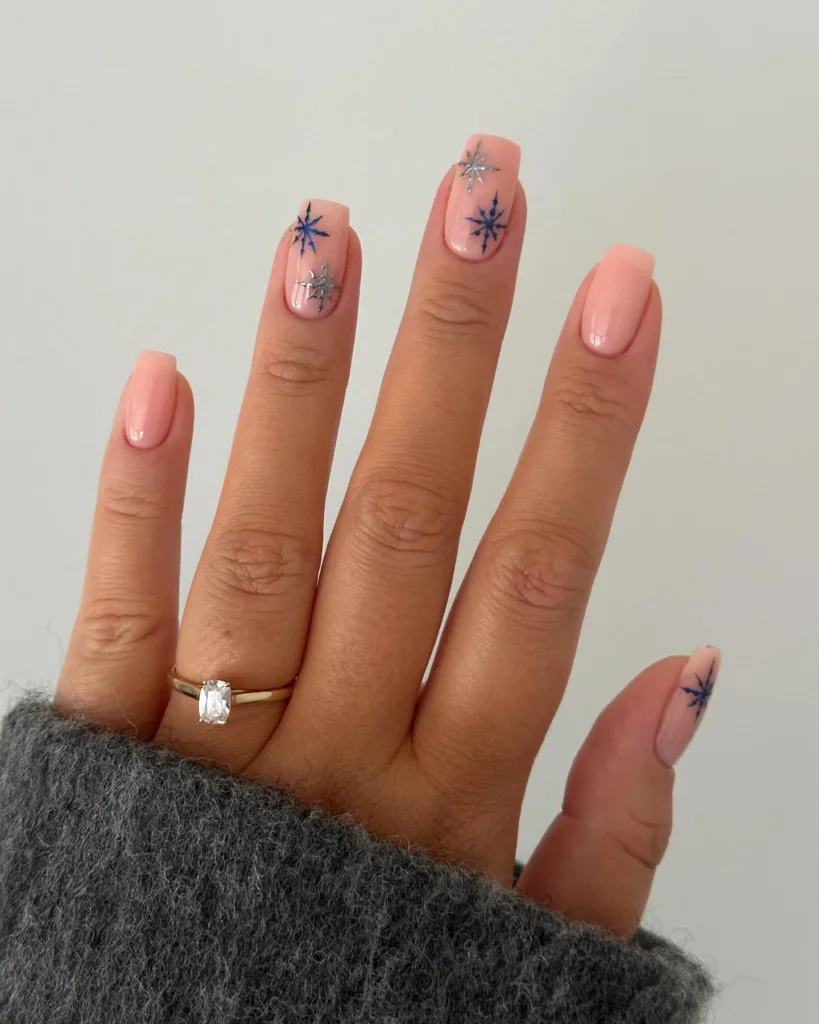 chrome snowflakes