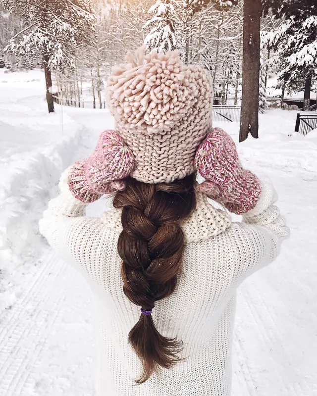 cozy hat braid