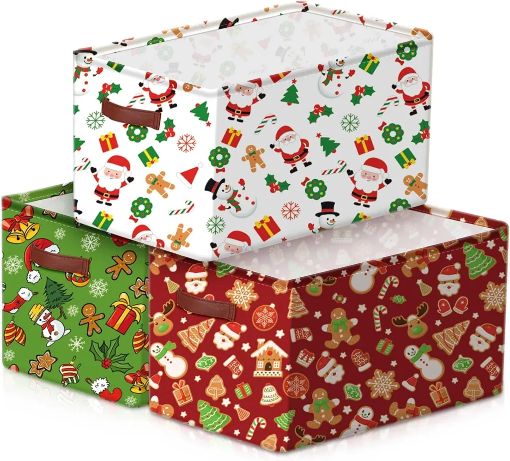 fabric Christmas eve gift box