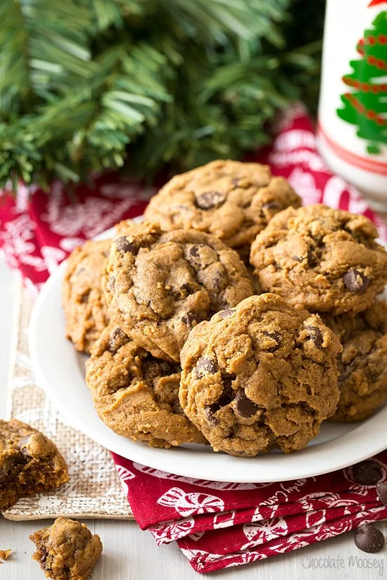 gingerbread chocolate chip cookies