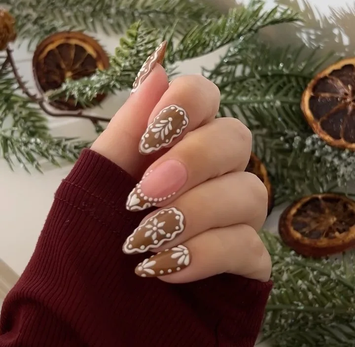 gingerbread cookie nails