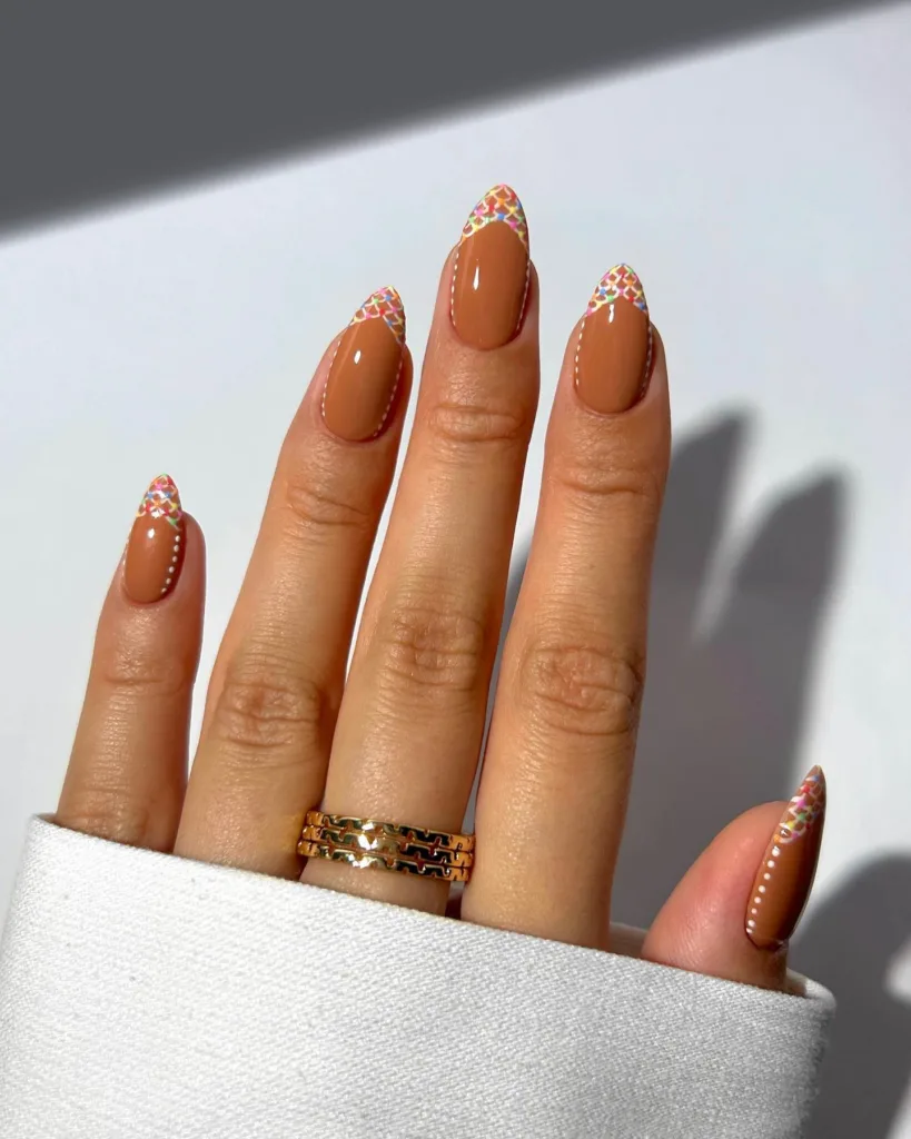 gingerbread house french tips