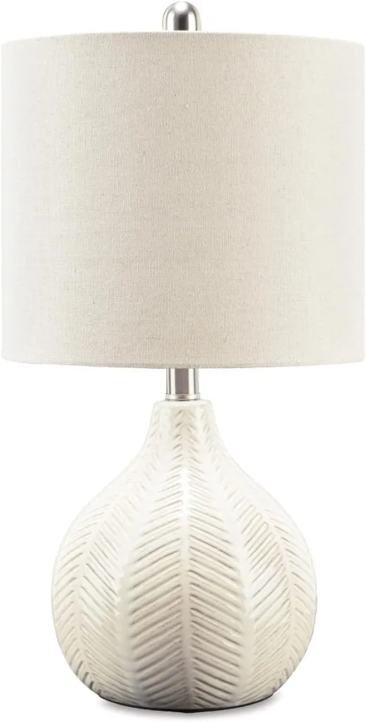 herringbone ceramic lamp
