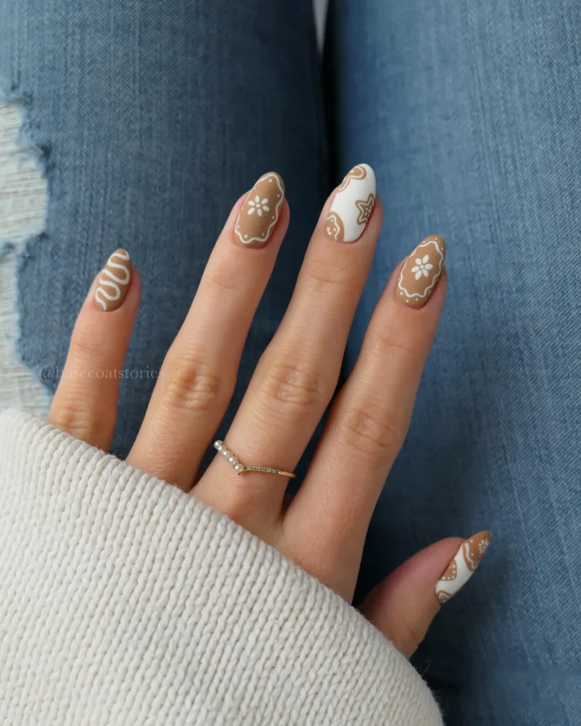 matte gingerbread cookies