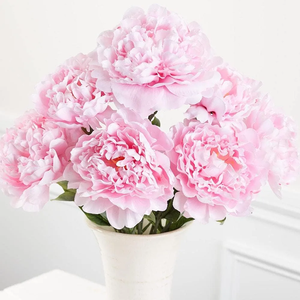 pink artificial peonies