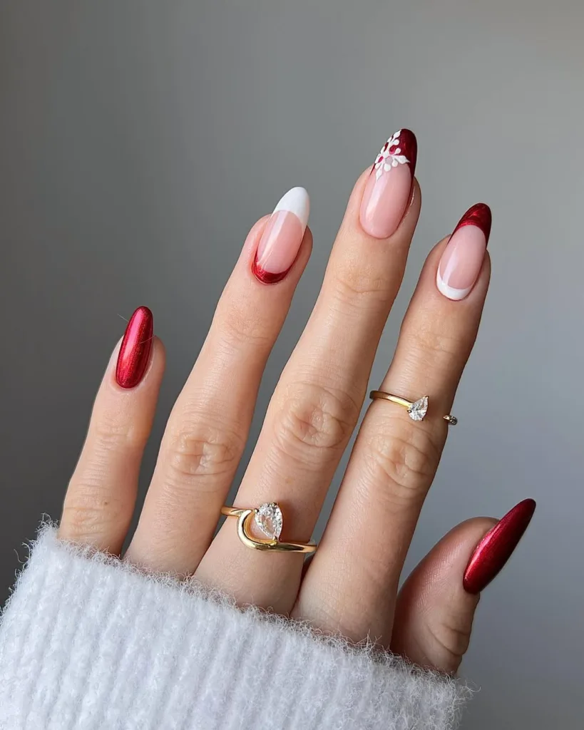 red and white cuffs
