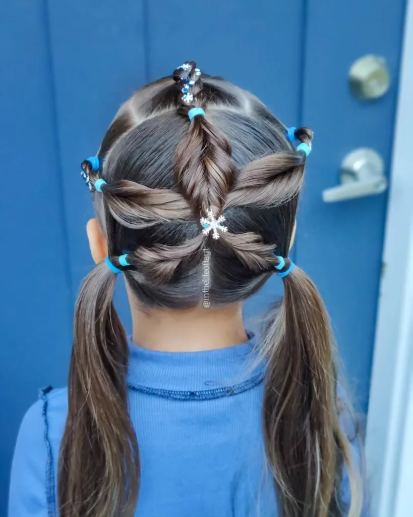 snowflake hairstyle tutorial