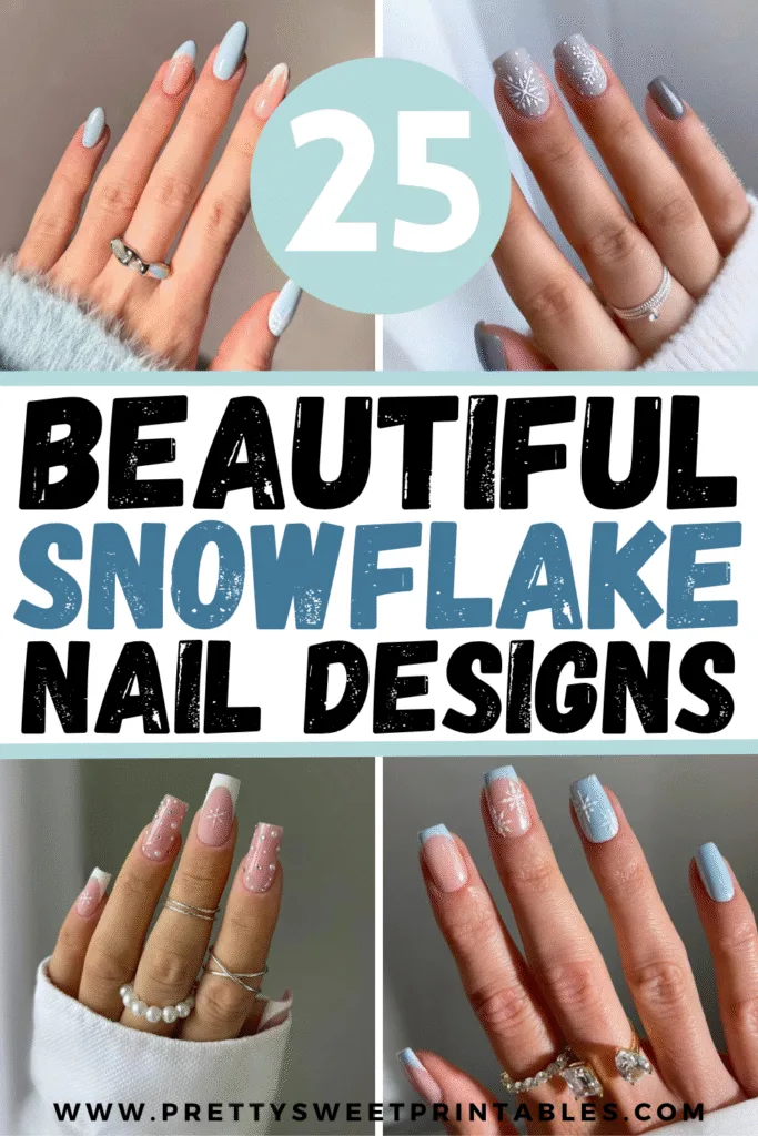 snowflake nail designs