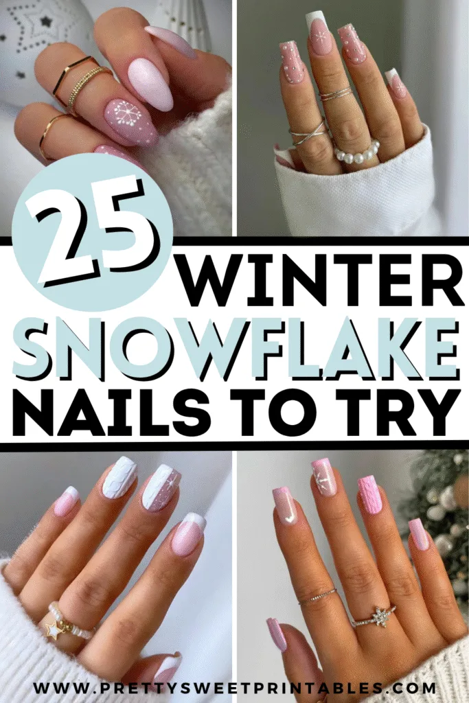 snowflake nails snowflake nails