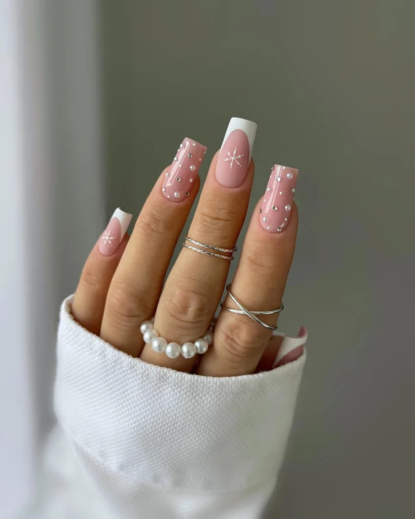 snowflakes and pearls