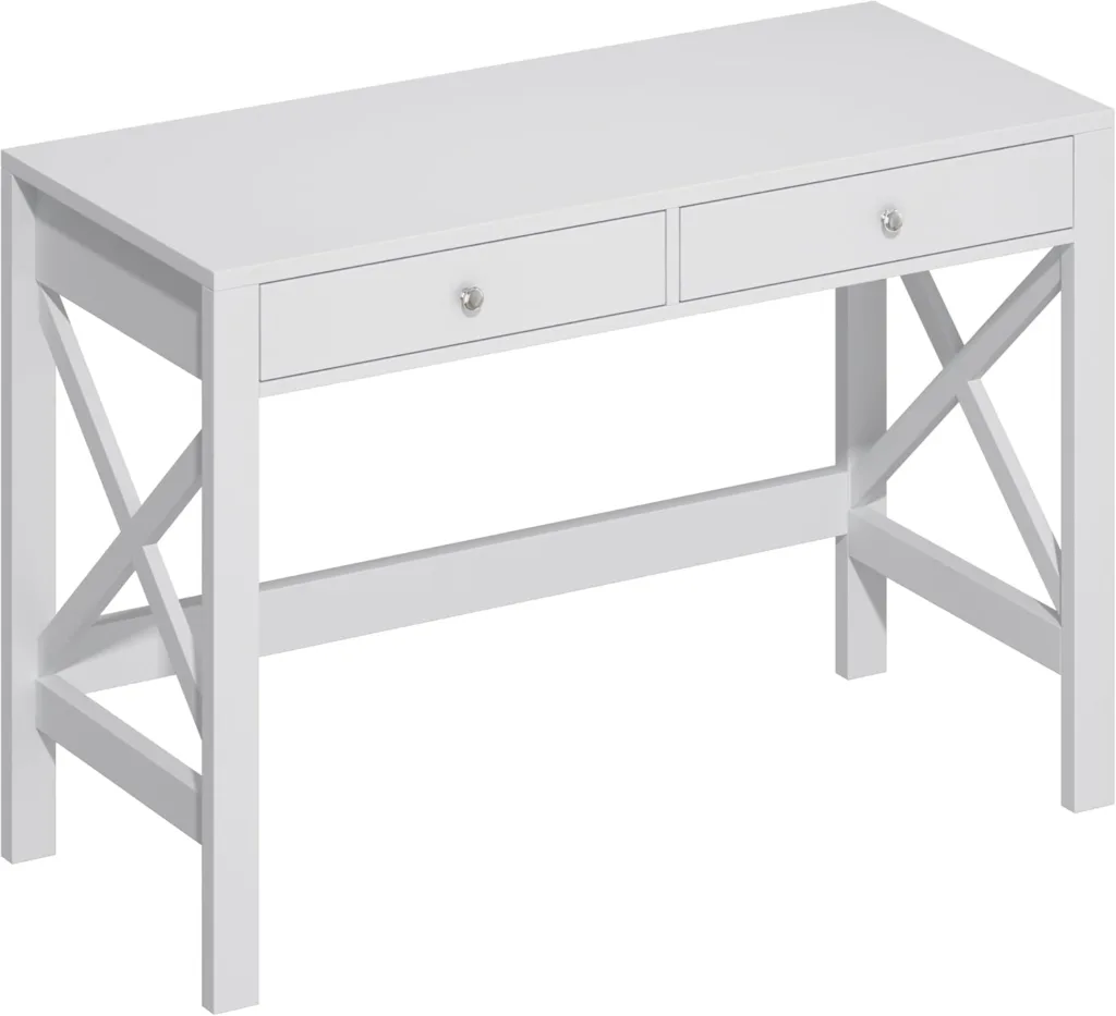 white study desk