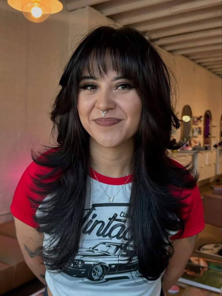 70's inspired wolf haircut