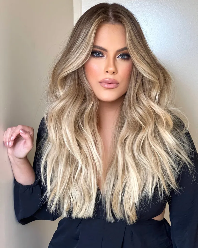 bronze blonde balayage