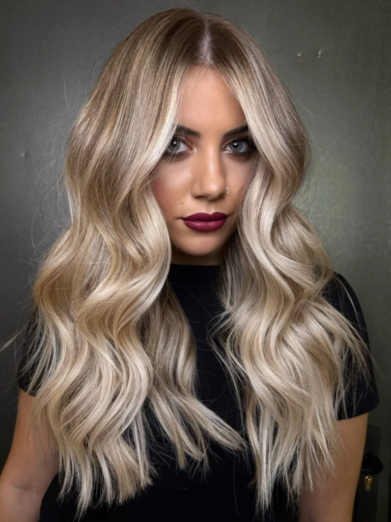 champagne blonde balayage