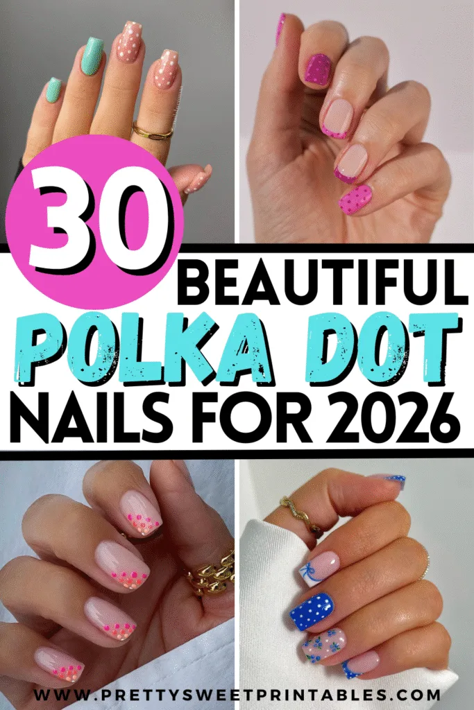 polka dot nail ideas