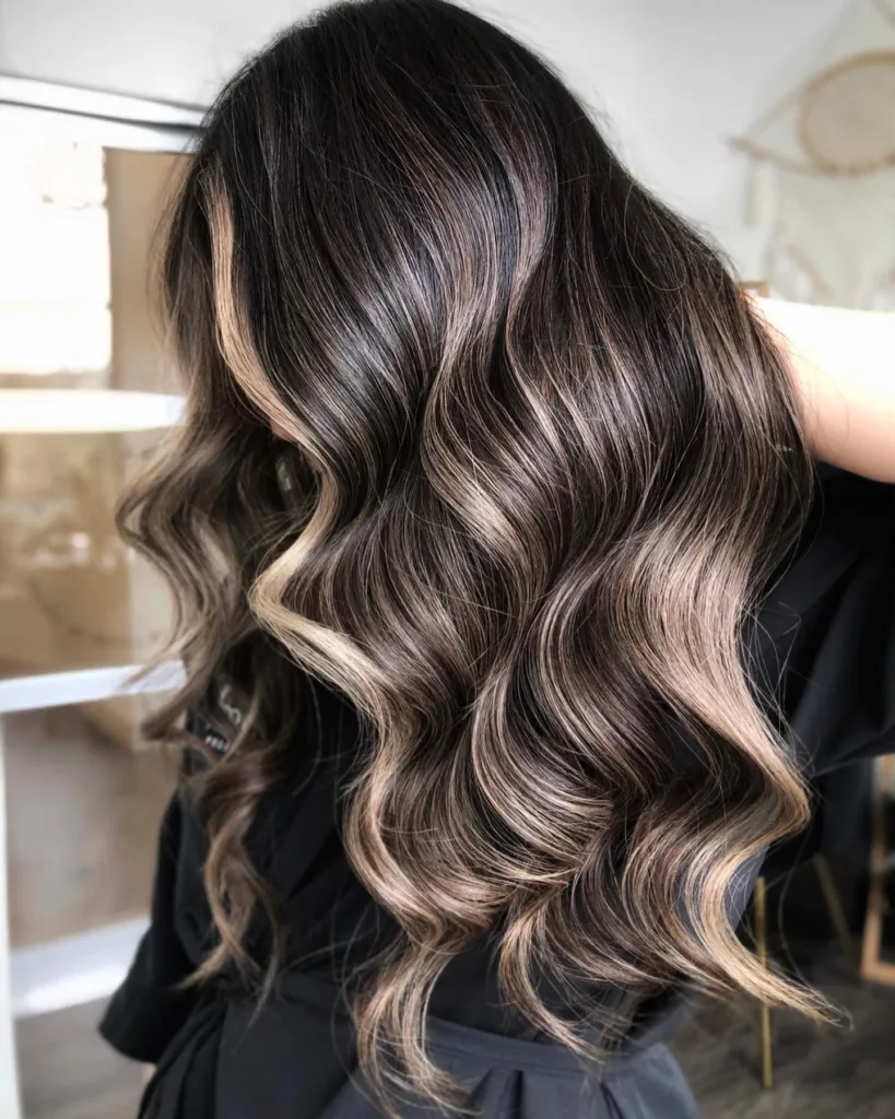 reverse balayage hair color
