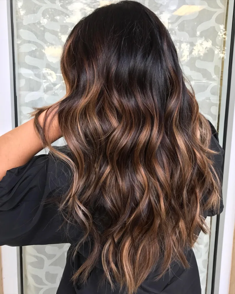 tortoiseshell brown balayage