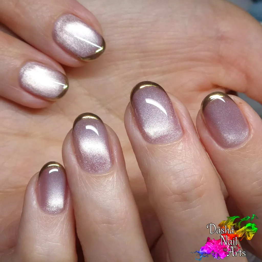 velvet chrome french tips