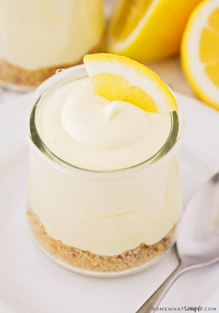 lemon cheesecake mousse cups