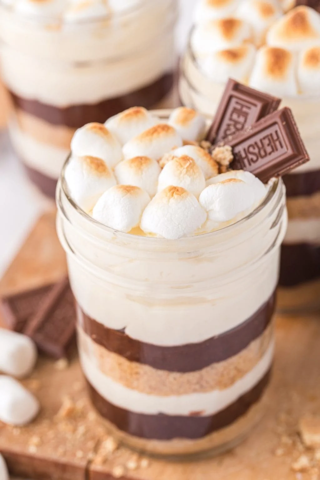 smores trifle cups