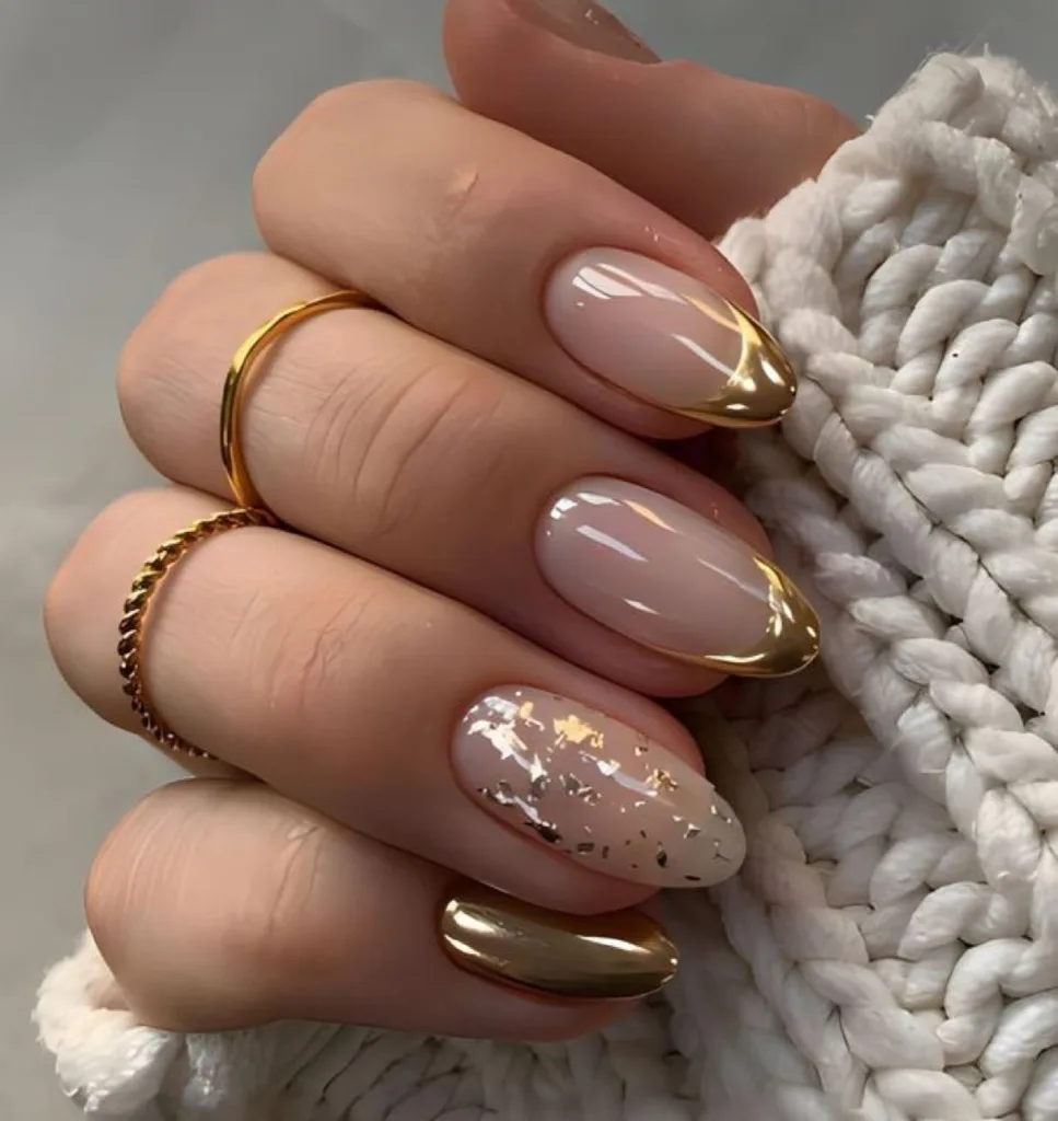 sparkly gold french