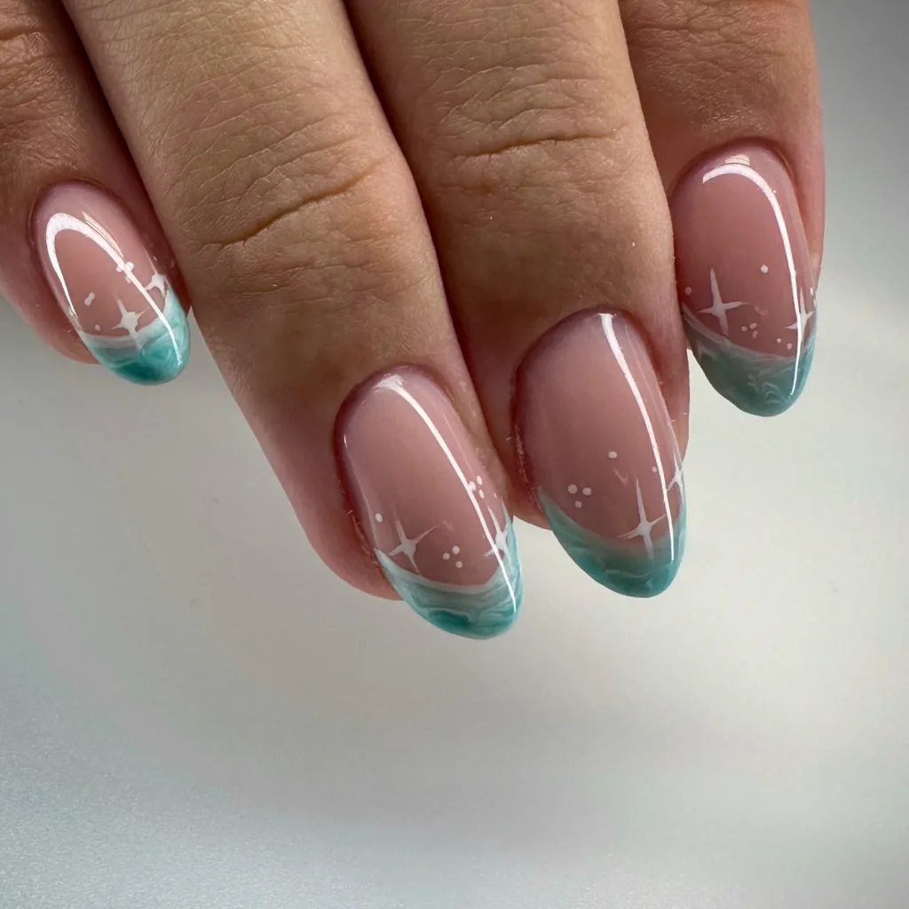 turquoise marble french