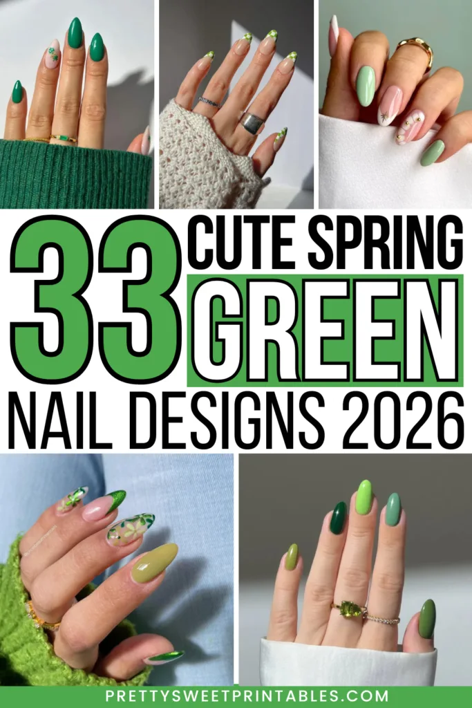 green nail designs
