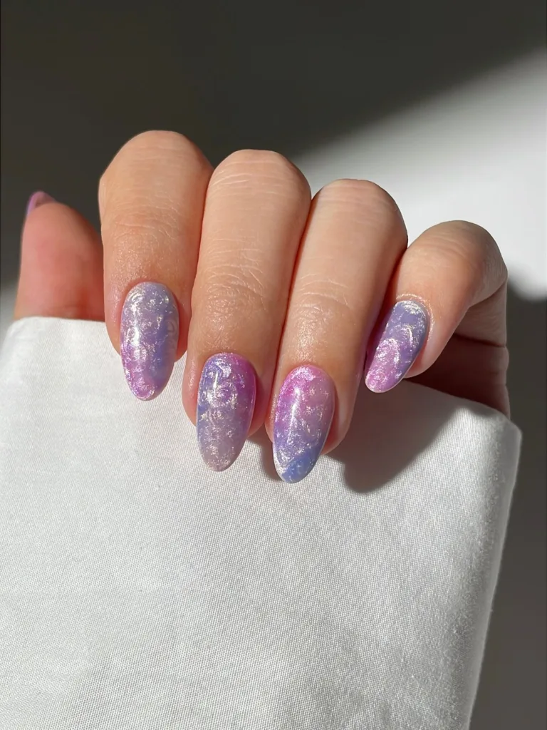 galaxy mermaid nails