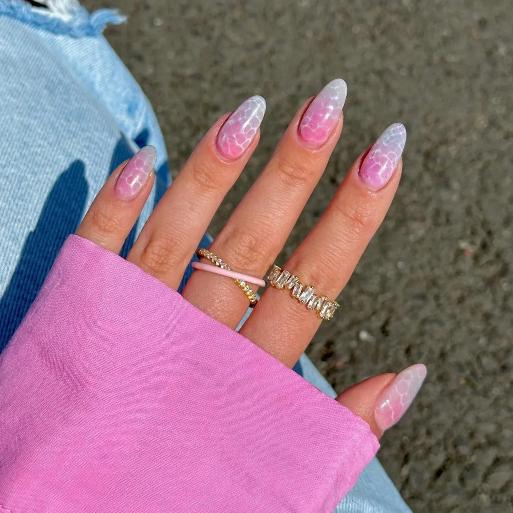 mermaid ombre nails