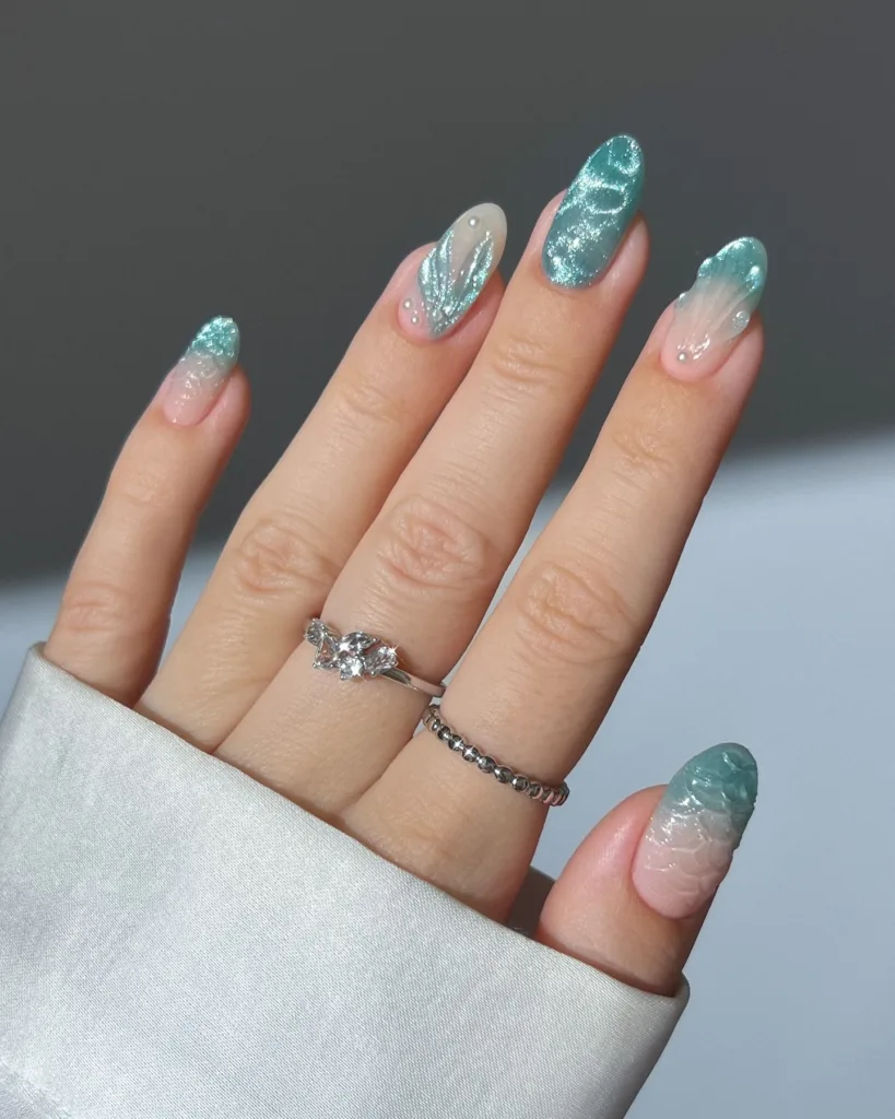 shimmer and shine mermaid nails