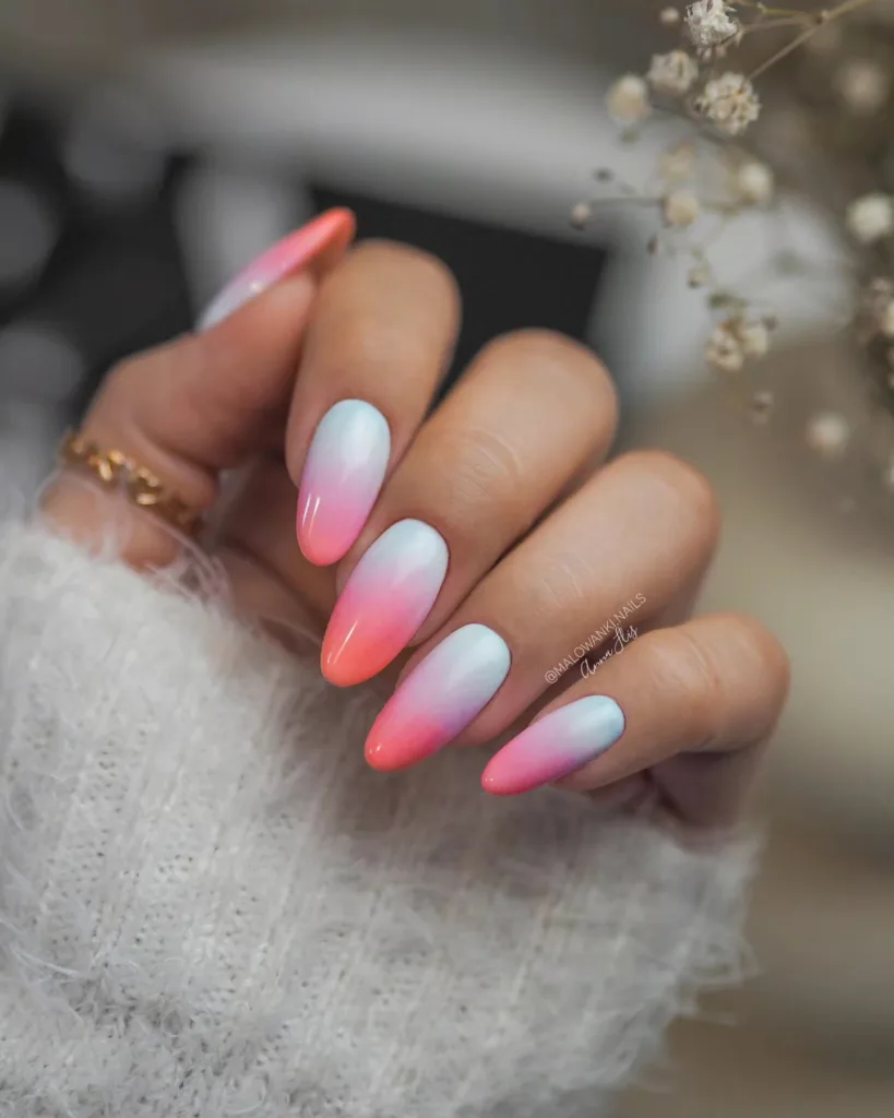 soft sunset nails