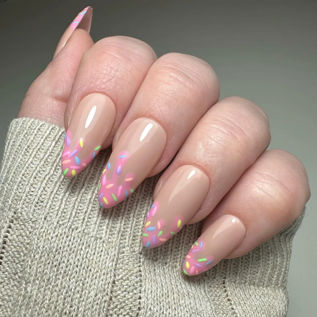 sprinkle tip nails