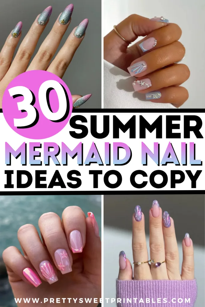 mermaid nail ideas
