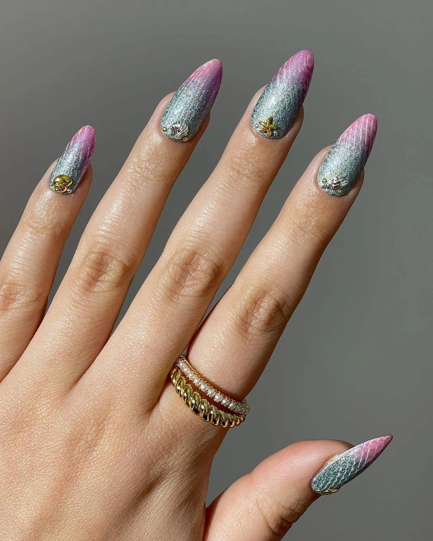 ombre mermaid scales