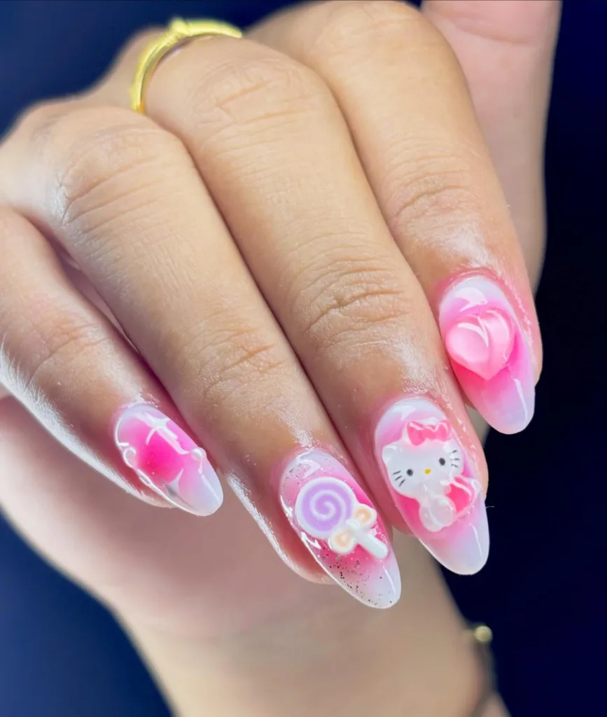 sweet charm nails