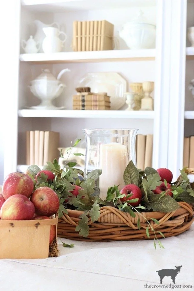 apple harvest tray fall decor 