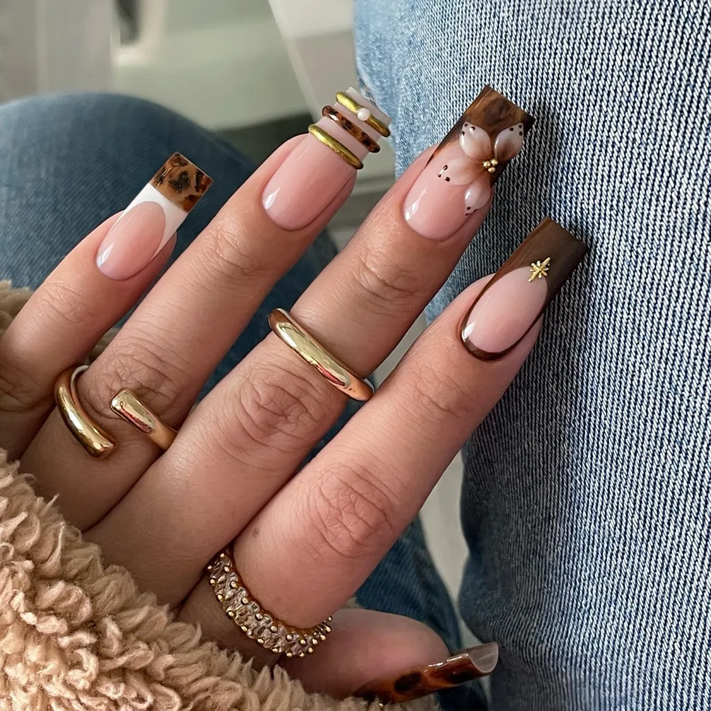 autumn bangles fall french tips