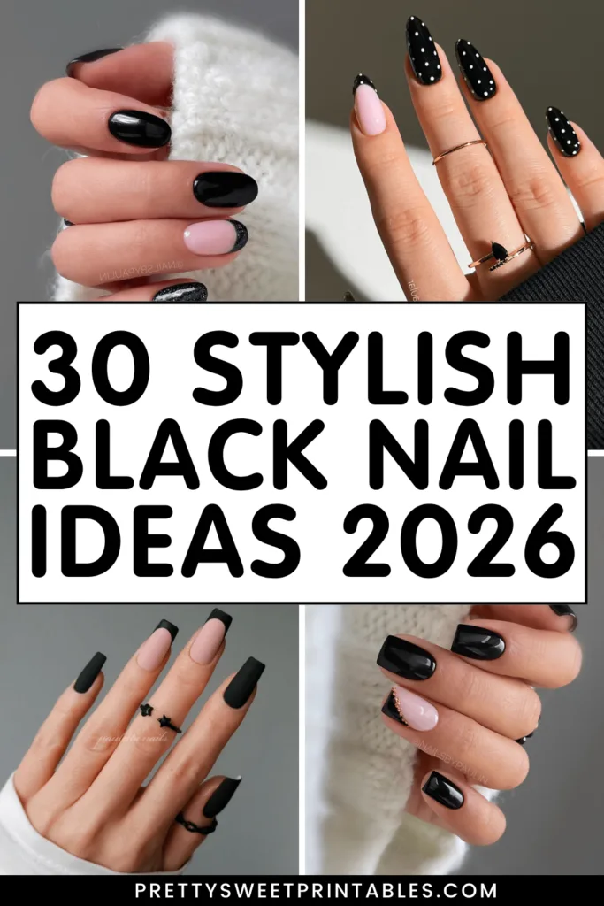 black nail designs