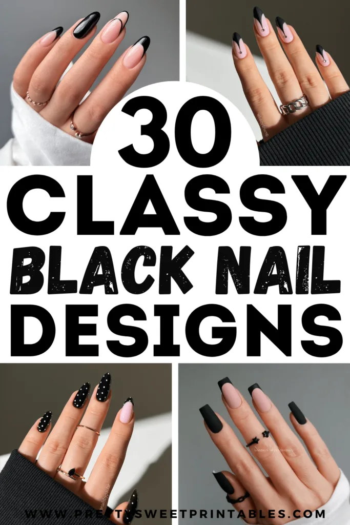black nail ideas