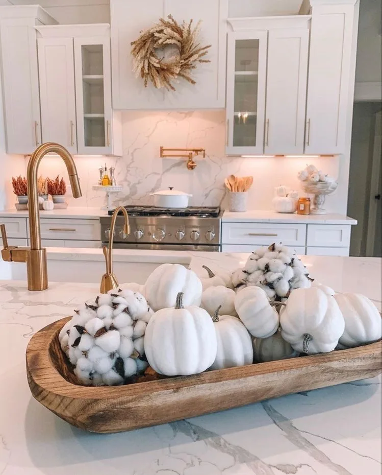 fall dough bowl fall tray decor 